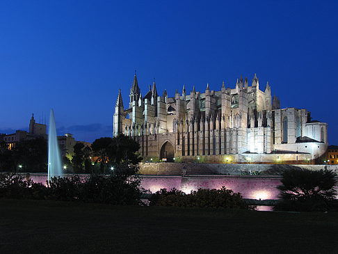 La Seu mit Fontäne